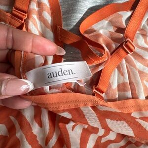 Auden Orange and White Striped Lingerie